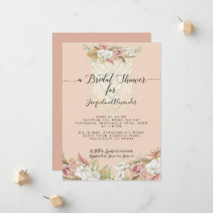 Faire-part Boho Pampas Tropical Grass Fête des mariées Floral