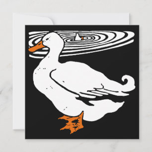 Faire-part Bois de la ferme victorienne Animaux Canards