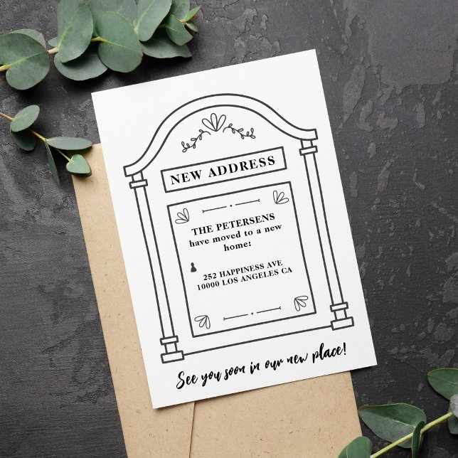 Faire-part Boîte aux lettres nouvelle adresse personnelle dém (Créateur téléchargé)