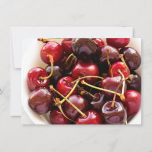 Faire-part bol de cerises