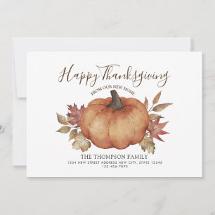 Faire-part Bon thanksgiving Nouveau Citrouille résidentiel Dé