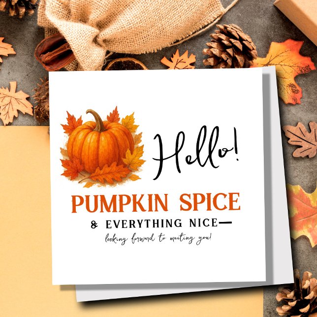 Faire-part Bonjour Pumpkin Spice & Tout Ce Qui Est Agréable V (Créateur téléchargé)