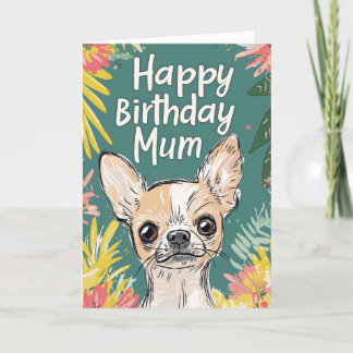 Faire-part Bonne maman d'anniversaire - Chihuahua Pawfect Ann