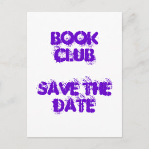 Faire-part Book Club - Enregistrer La Date - Carte Postale