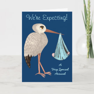Faire-part Bouche classique (bleu) (Baby shower)
