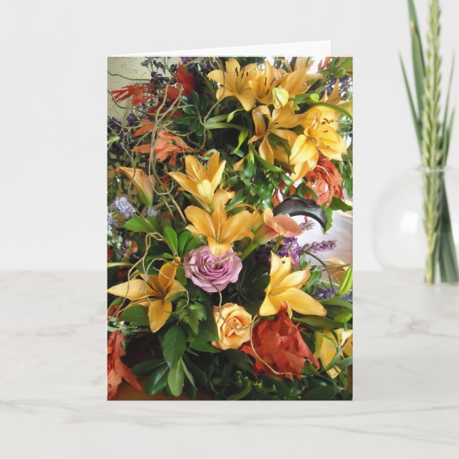 Faire-part Bouquet de mariage d'automne Save-the-Date (Devant)
