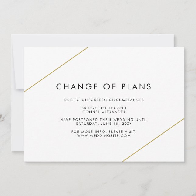 Faire-part Bridget Mariage moderne géométrique (Devant)