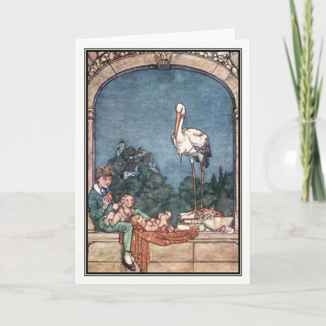 Faire-part Bruyère Robinson - les cigognes de William (Devant)