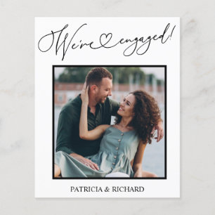 Faire-part Budget Fiançailles Enregistrer la photo