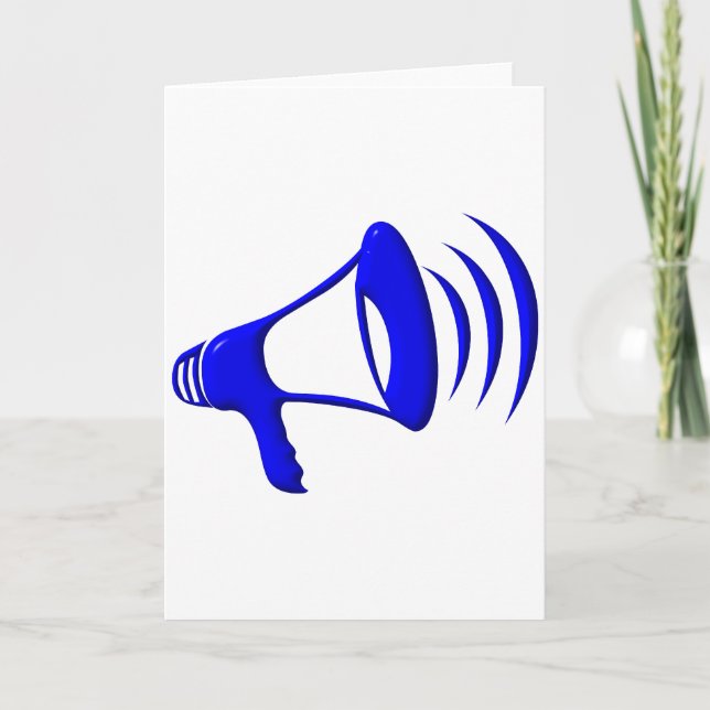 Faire-part Bullhorn - Ajoutez vos propres mots (Devant)