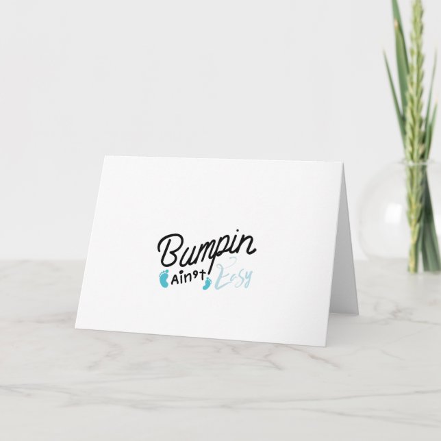 Faire-part Bumpin Ain't Easy Pregnancy Maternity Funny (Devant)