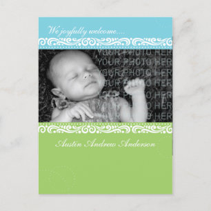 Faire-part cadre photo bébé