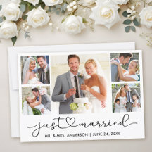 Calligraphie moderne Coeur Script 5 Photos Mariage