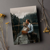 Calligraphie moderne Juste Marié Photo Elopement