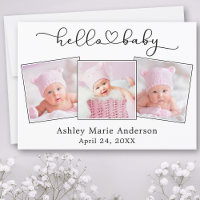 Calligraphie Script Heart 3 Photo Hello Baby