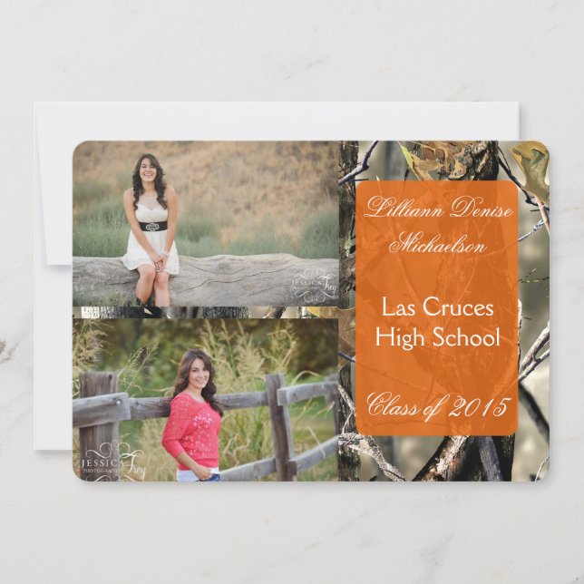 Faire-part Camouflage Camo Camouflage Camouflage 5 x 7 ans Fa (Devant)