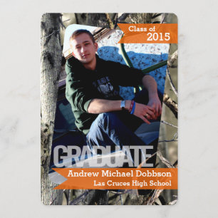 Faire-part Camouflage Camo Camouflage Camouflage 5 x 7 ans Fa