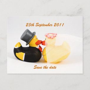 Faire-part Canards de mariage ... Carte postale