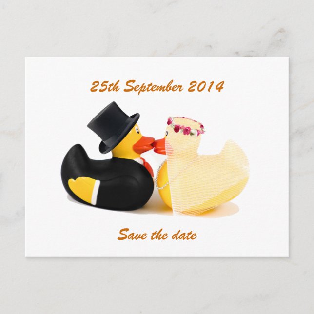 Faire-part Canards mariages 4 ... Carte postale (Devant)