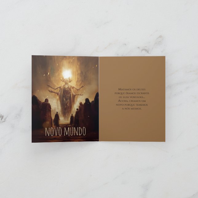 Faire-part Card Novo Mundo  (Intérieur)