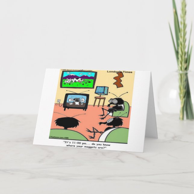 Faire-part Caricature amusante pour les parents d'insectes (Devant)