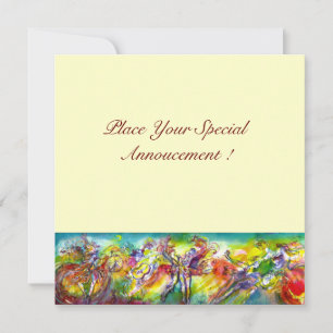 Faire-part CARNAVAL ITALIEN Masquerade bal, danse et musique