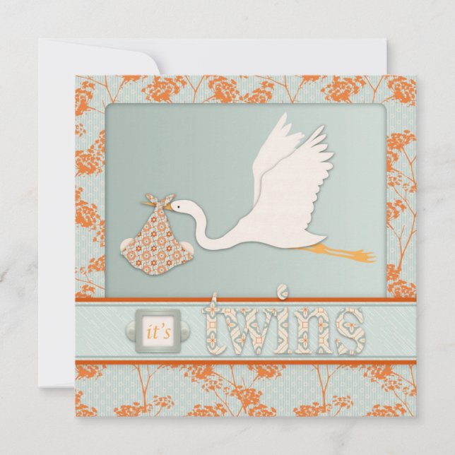 Faire-part Carré de Haiku Twins (Devant)