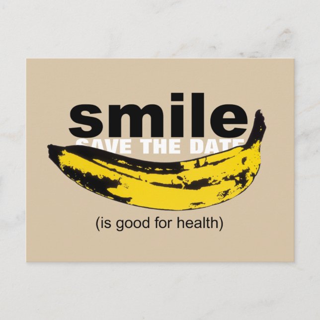 Faire-part Carte postale 70e anniversaire Smile Save the Date (Devant)