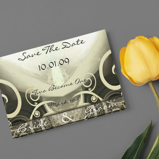 Faire-part Carte postale à spirale pour sauvegarde de la date (Créateur téléchargé)