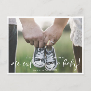 Faire-part Carte postale Annonces de grossesse moderne