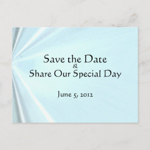 Faire-part Carte postale 'Baby Blue Silk' pour annoncer la da