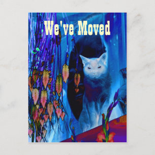 Faire-part Carte postale Blue Siamese Chat Moving New Address