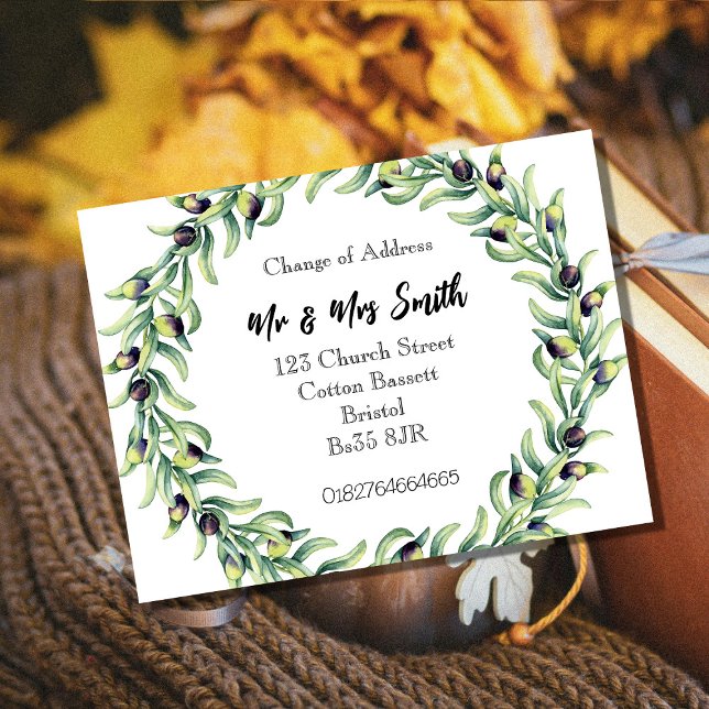 Faire-part Carte postale Changement d'adresse de la couronne  (Créateur téléchargé)