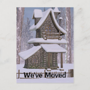 Faire-part Carte postale Changement d'adresse de la maison en