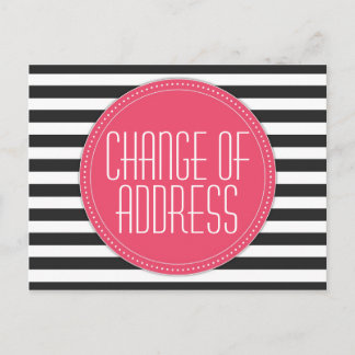 Faire-part Carte postale Changement d'adresse par répartition