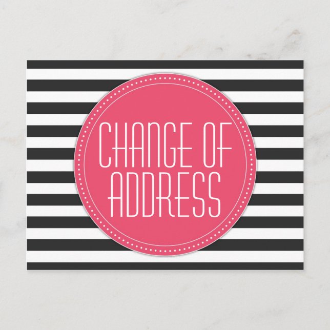 Faire-part Carte postale Changement d'adresse par répartition (Devant)
