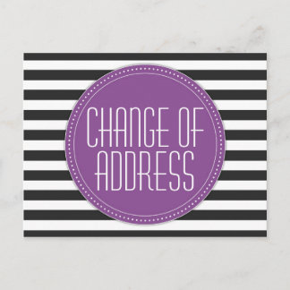 Faire-part Carte postale Changement d'adresse par répartition