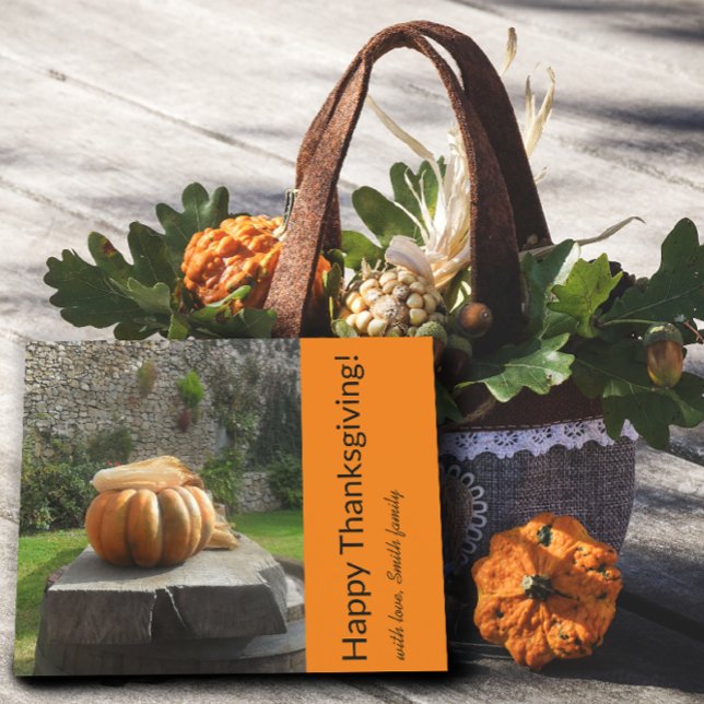 Faire-part Carte postale citrouille bon thanksgiving (Créateur téléchargé)