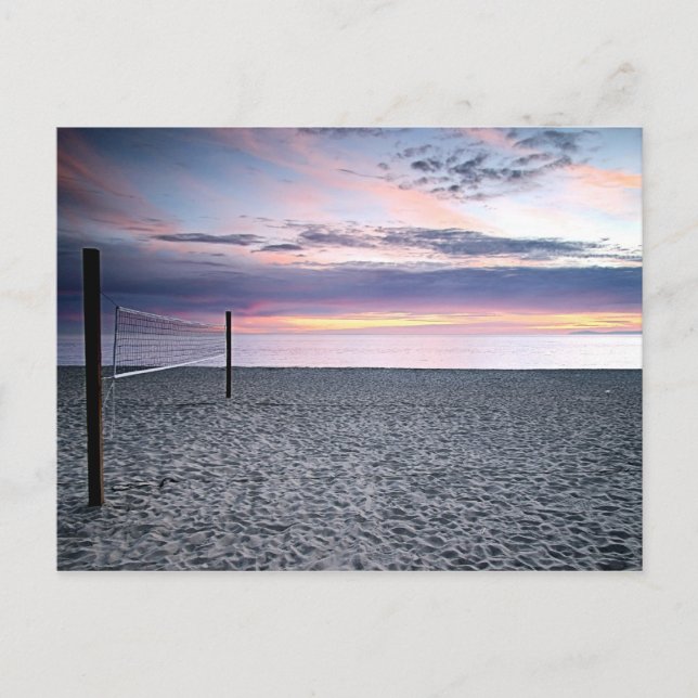 Faire-part Carte postale coucher de soleil plage Enregistrer  (Devant)