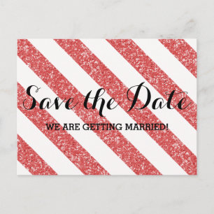 Faire-part Carte postale d'annonce de date de mariage à rayur