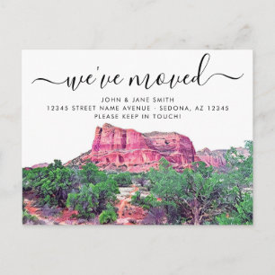 Faire-part Carte postale d'annonce de déménagement à Sedona A