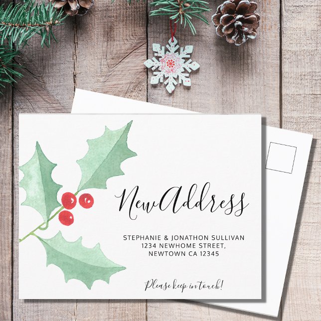 Faire-part Carte postale d'annonce de déménagement avec adres (Créateur téléchargé)