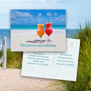 Faire-part Carte postale d'annonce de déménagement de Boisson