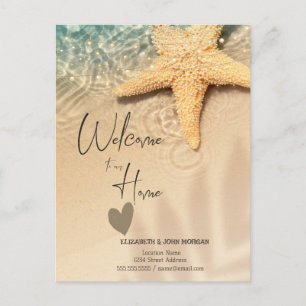 Faire-part Carte postale d'annonce de la plage de Seastar