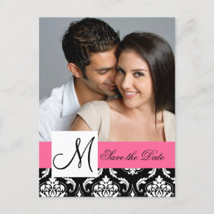 Faire-part Carte postale d'annonce de mariage avec photo sur 