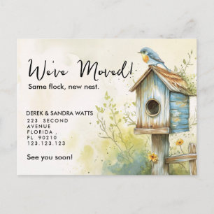 Faire-part Carte postale d'annonce de nouvelle maison au doux