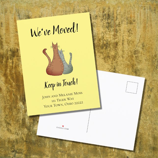 Faire-part Carte postale d'annonce de nouvelle maison pour ch (Créateur téléchargé)