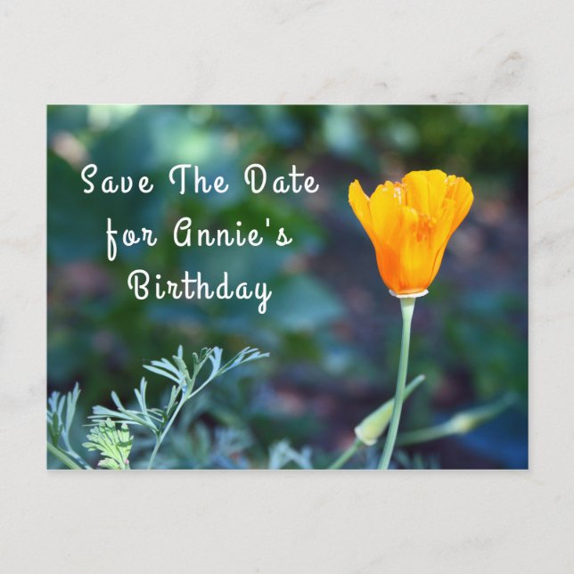 Faire-part Carte postale d'annonce de sauvegarde de la date (Devant)