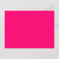 Carte postale d'annonce Rose Néon – Personnalisabl