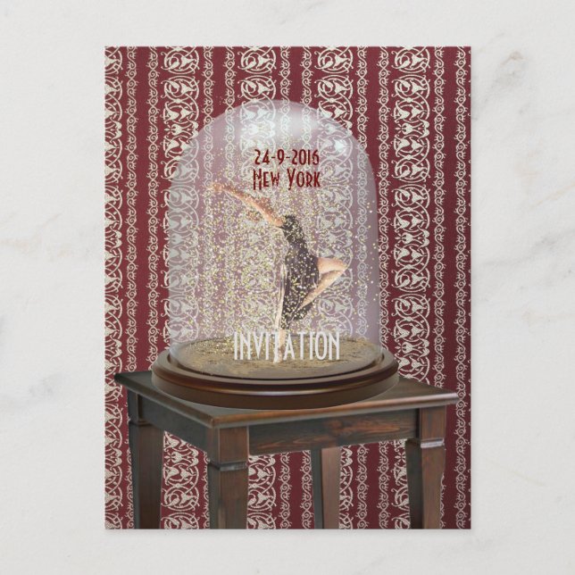 Faire-part Carte postale DANSE MODERNE (Devant)